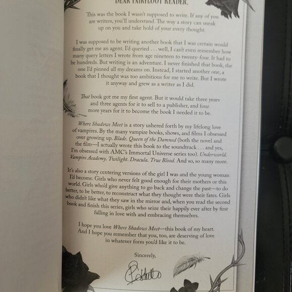 **NEW & SIGNED** Where Shadows Meet by Patrice Caldwell, Fairyloot,Bonus Chapter - Picture 8 of 14